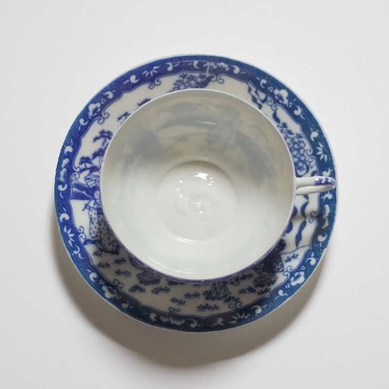 Cup and saucer.